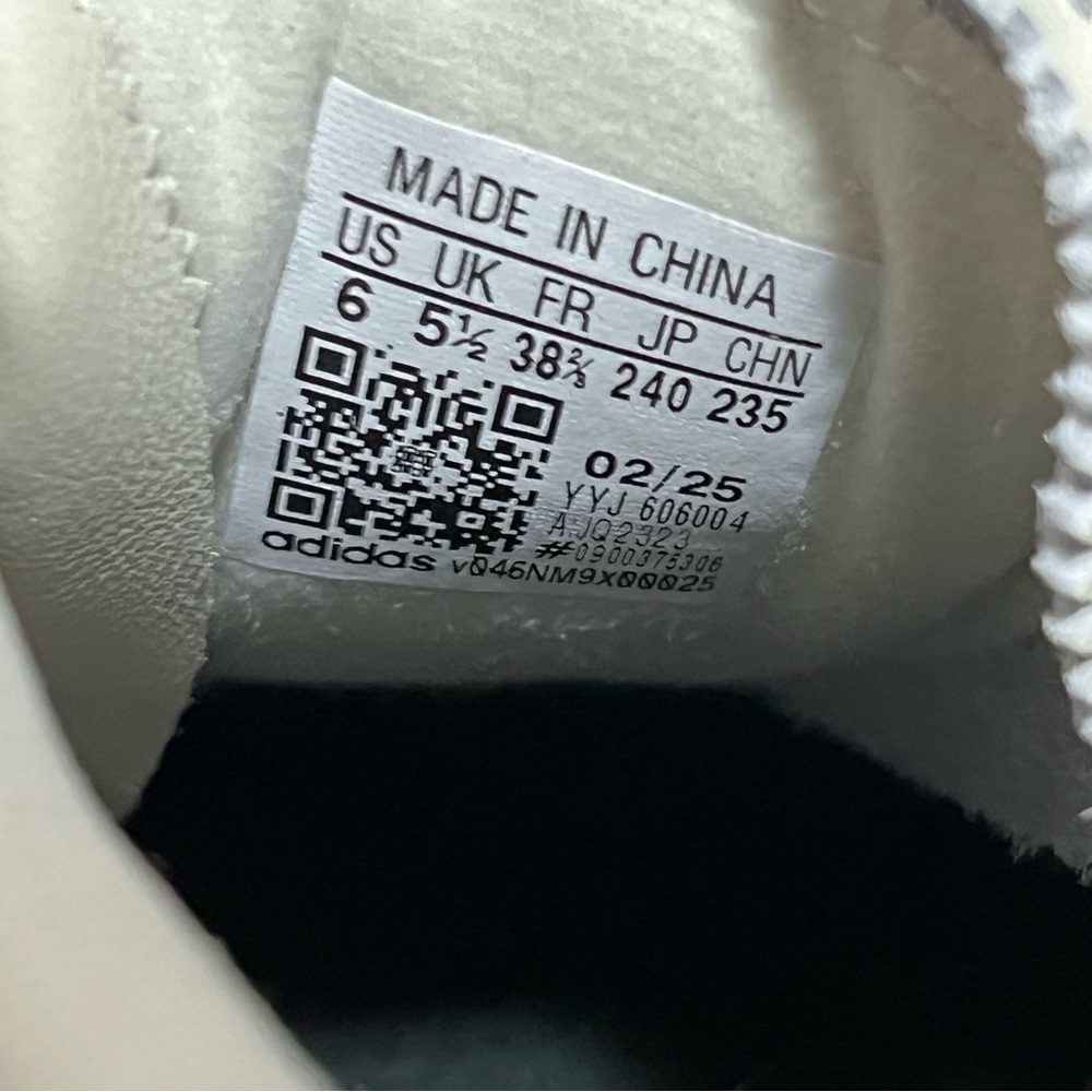 Adidas Velosamba Leather Cycling Shoes “Off White” Cream 3M JQ2323 Mens 6/ Wms 7 - Picture 8 of 10
